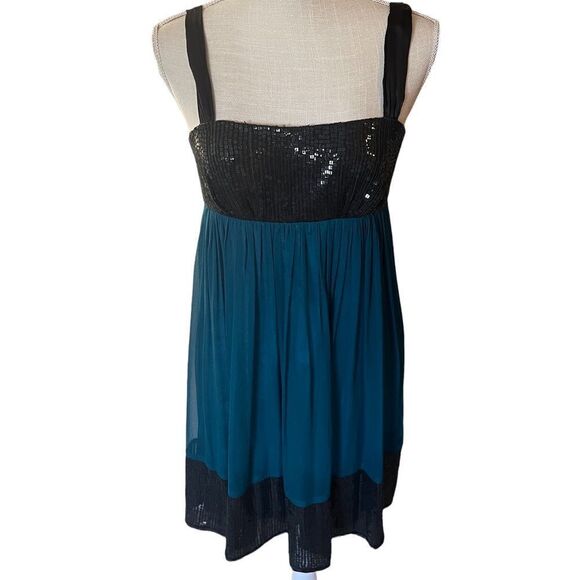 Allen Schwartz A.B.S. Sequin Silk Cocktail Dress - Picture 1 of 11